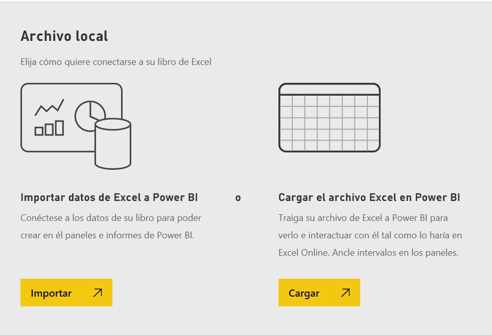 cargar un archivo local en power bi