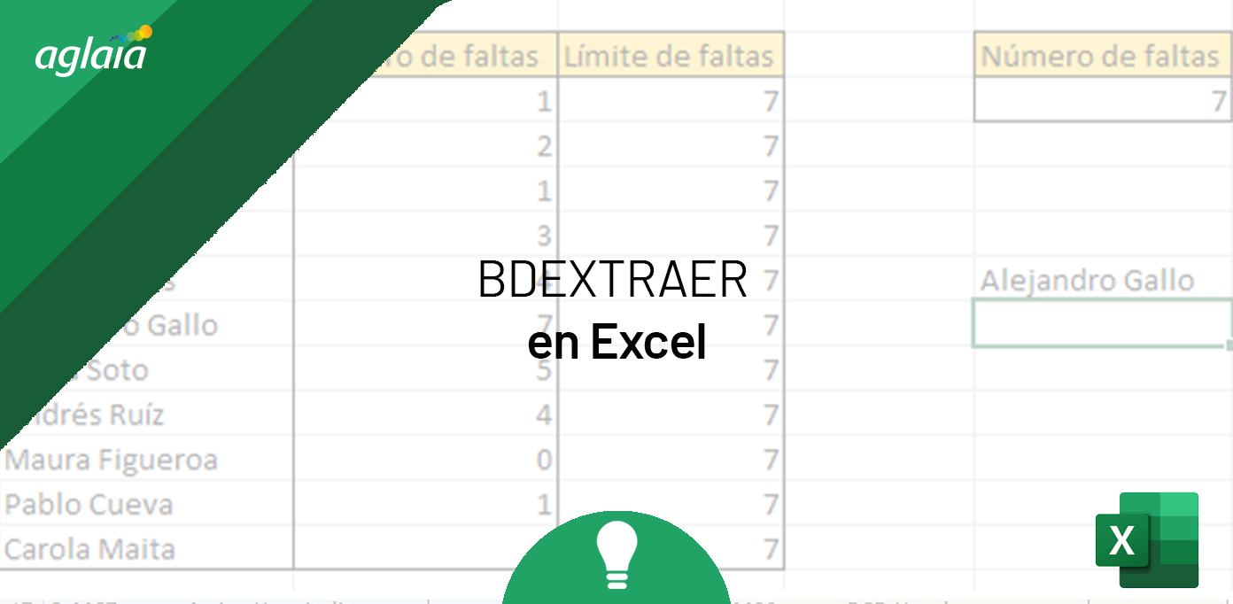 BDEXTRAER en Excel