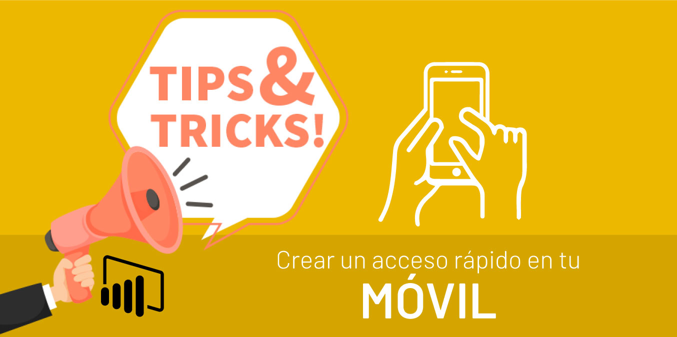 crear accesos directos en Power BI mobile