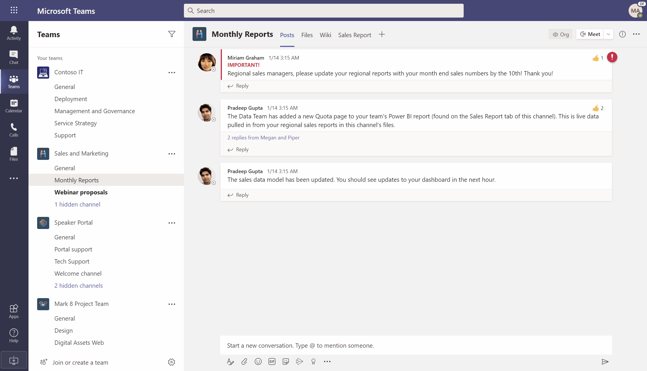 accion crear lista de sharepoint dede mensaje en teams