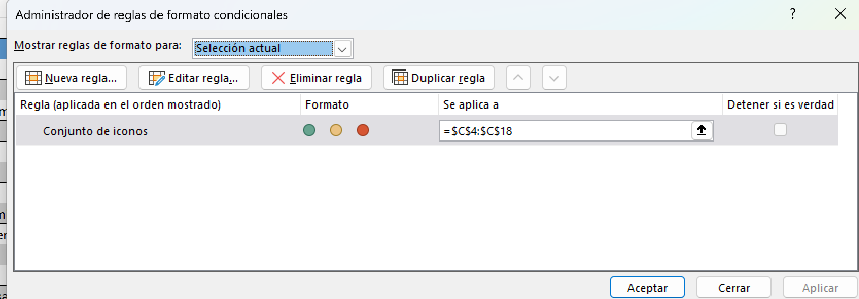 Ejemplo conjuntos de iconos
