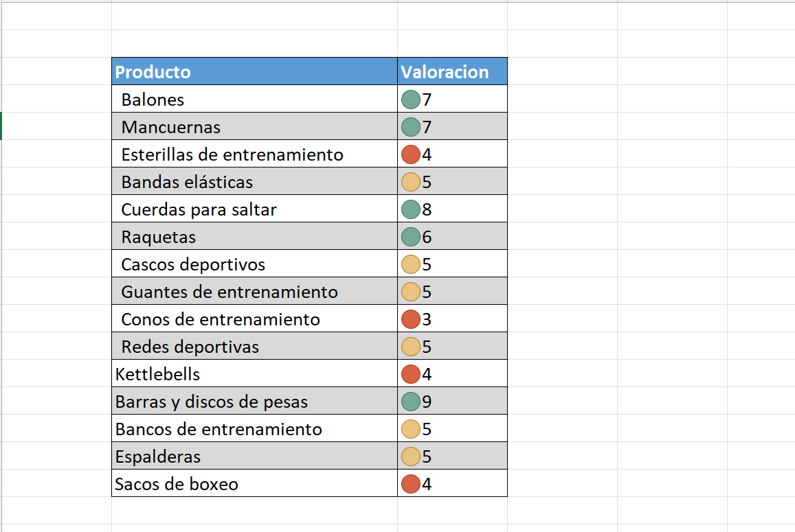 Ejemplo conjuntos de iconos