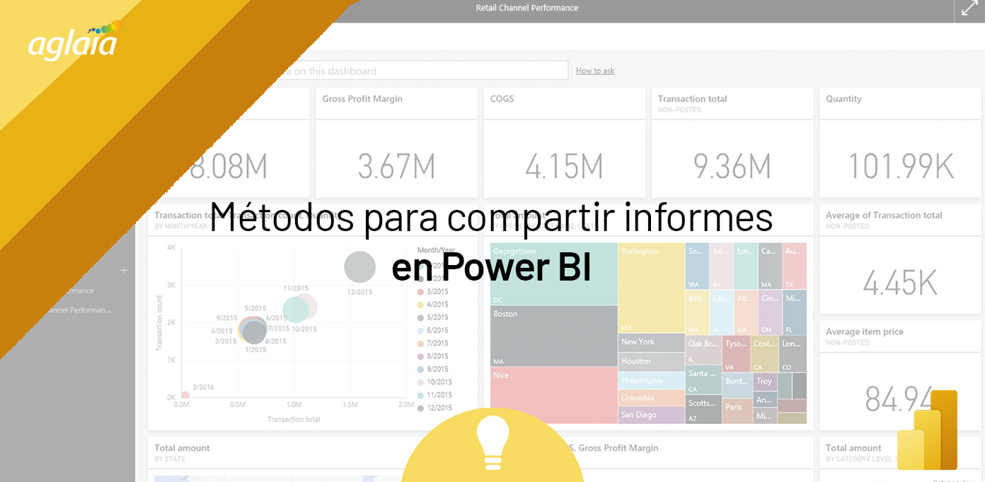 Métodos para compartir informes en Power BI | Aglaia