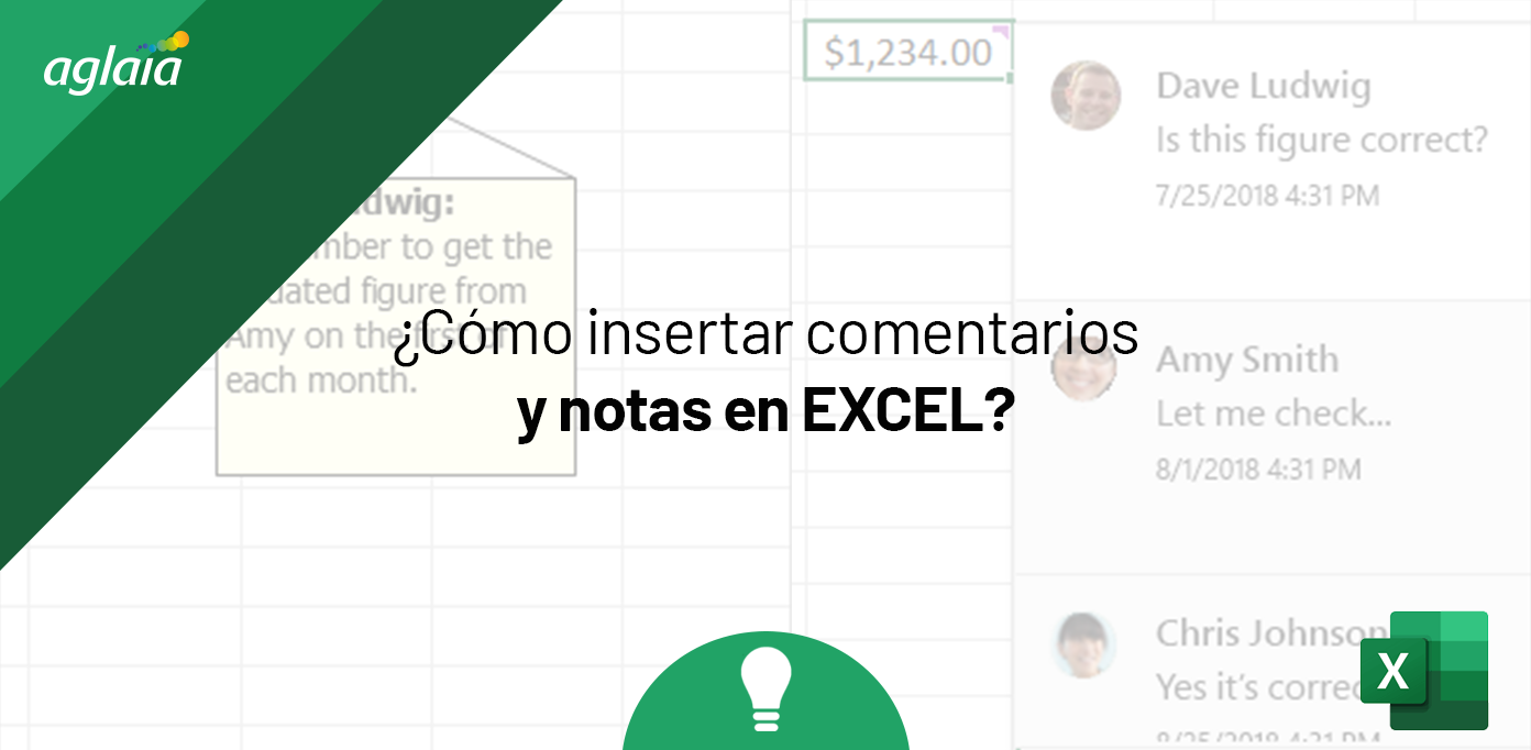 Insertar comentarios y notas en excel portada