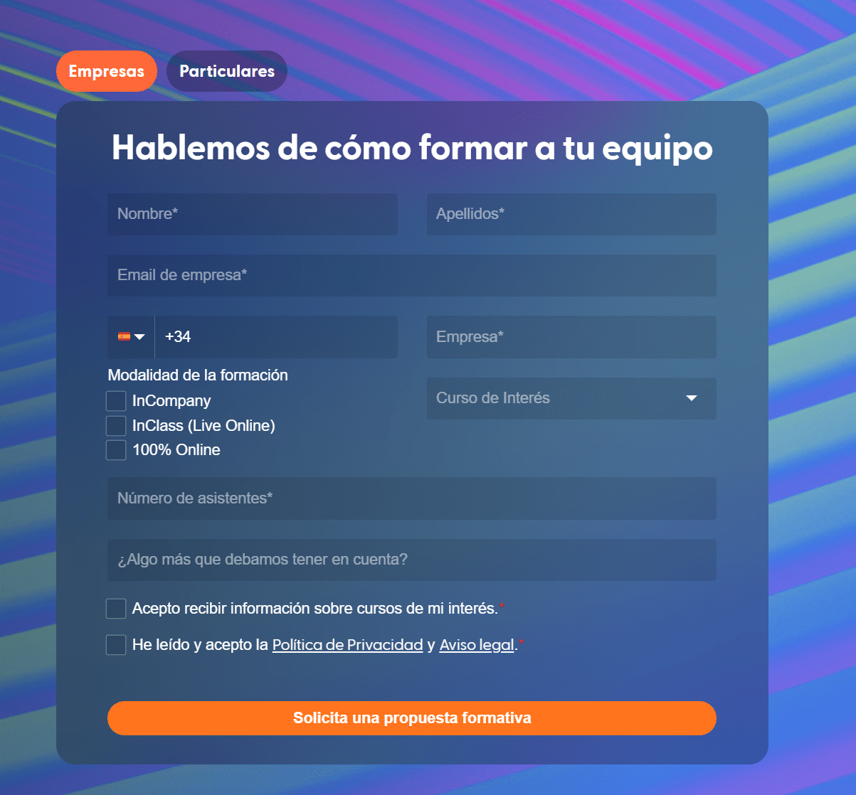 Formulario de contacto