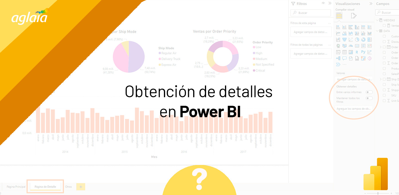 Qué es la Obtención de Detalles en Power BI | Aglaia