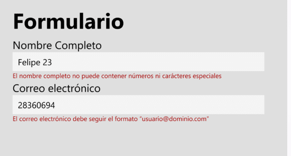 Formulario con verificación al momento Power Apps