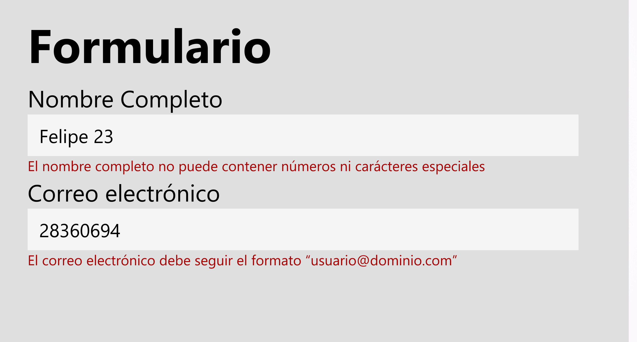 Formulario con verificación al momento Power Apps