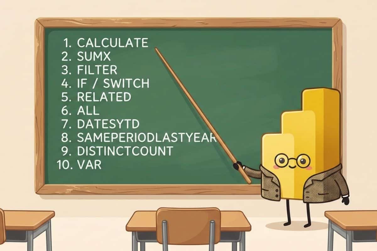 Principales funciones DAX en Power BI: qué son y cuáles son las más utilizadas