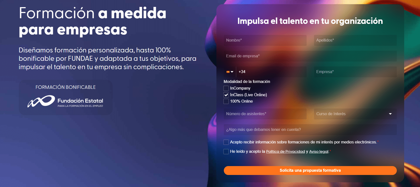 Inscripción para empresas con FUNDAE